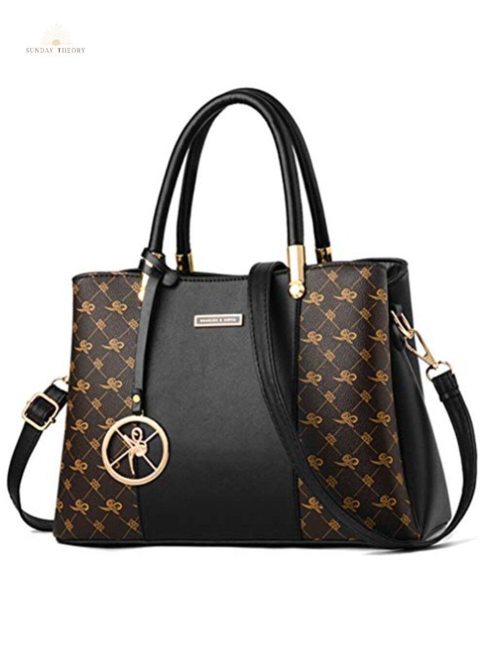 KURGOOL PU Leather Satchel Handbag Tote Shoulder Crossbody Bag